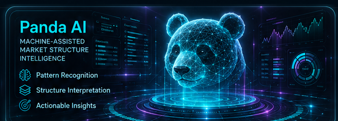 Panda AI holographic market structure intelligence panel
